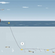 Longlining fishing technique.